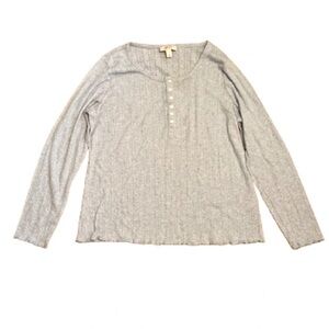 Style & Co Light Blue Longsleeve Shirt L